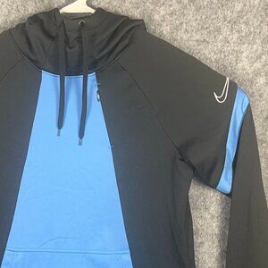 Nike Dry Academy Pro Pullover Hoodie Women's Medium CT7557 Gray Blue Dri-FIT